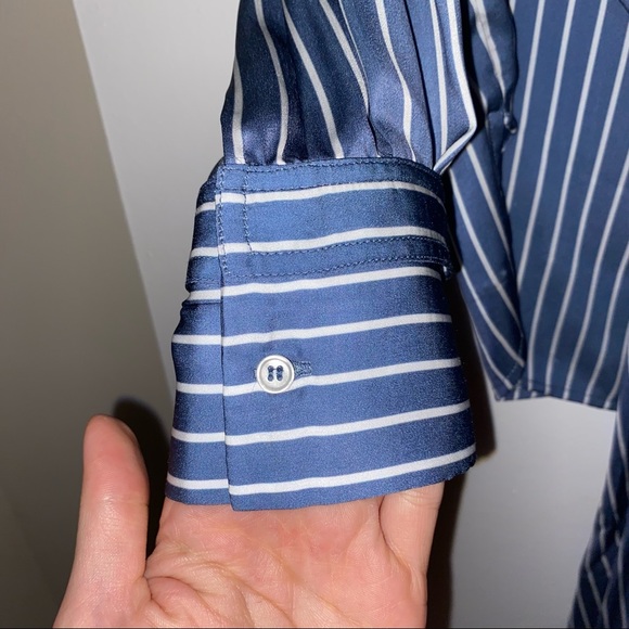 Maje Striped Wrap-Front Shirt - Picture 5 of 11